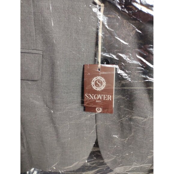 Snover Men's Grey 2-Piece Suit 46R/40W Modern Tailored NWT - Picture 3 of 16